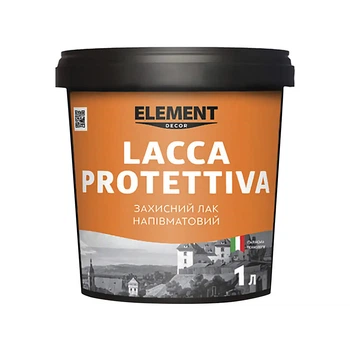 Лак защитный Element Lacca Protettiva акриловый полуматовый 5 л