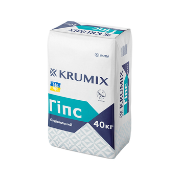 Гіпс будівельний Krumix КМ Г-5 Н-ІІ 40 кг
