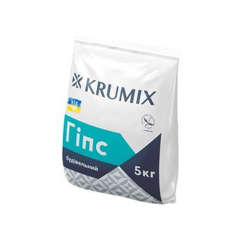 Гіпс будівельний Krumix КМ Г-5 Н-ІІ 5 кг