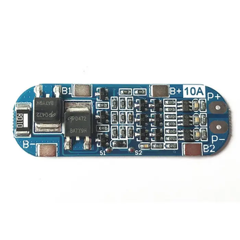 BMS плата защиты 3S 10A 12.6V Контроллер заряда\разряда Li-ion батарей 18650, с балансировкой, симметричная