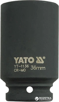 Головка торцева ударна YATO шестигранна подовжена 3/4" 36 мм (YT-1136)