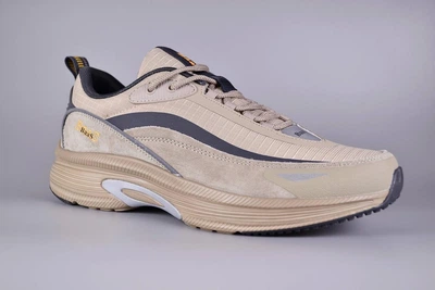 Бежевые мужские кроссовки весна BS-X Limit Beige, Легкие замшевые влагозащищенные кроссовки, 42 Бежевий