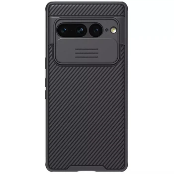 Карбоновая накладка Nillkin Camshield (шторка на камеру) для Google Pixel 7 Pro Черный / Black