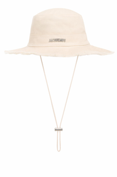 Панама с принтом Jacquemus Le Bob Artichaut Beige Бежевый