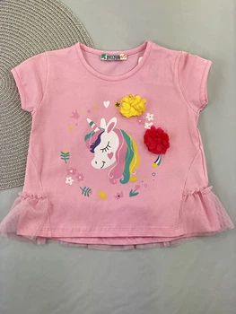 Футболка для дівчинки PATY KIDS Єдиноріг рожева 51114 92 см