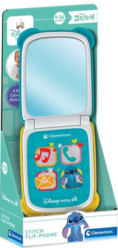 Телефон дитячий Clementoni Disney Baby Stitch Flip-Phone 17519 (8005125175192)