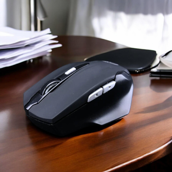 Мышь компьютерная iMICE E-1900 Black беспроводная бесшумная 1600 DPI