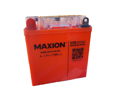 Мото аккумулятор MAXION 6N11A - 3A 6V 11Ah 100A (EN) GEL
