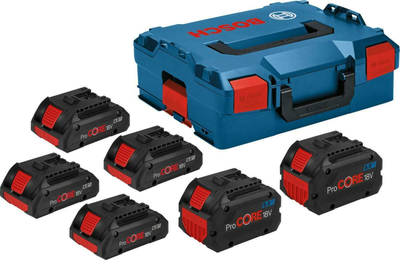 Набір акумуляторів Bosch 4 x ProCORE 18V 4.0 Ah + 2 x ProCORE 18V 8.0 Ah Professional (1600A02A2T)