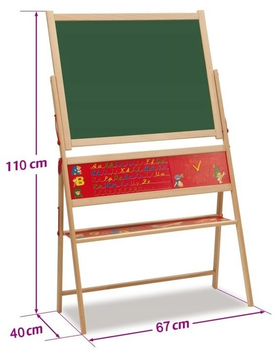 Tablica Eichhorn Kredowa magnetyczna 2 w 1 (4003046008487)