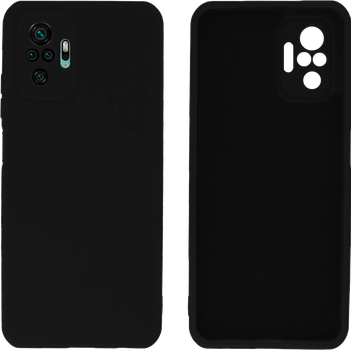 Чехол Silicone case Camera Protective для Xiaomi Redmi Note 10 Pro (03) черный Black