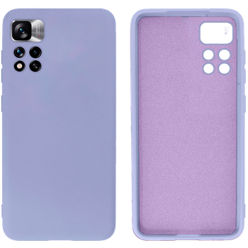 Чехол Silicone case Camera Protective для Xiaomi Redmi Note 11 Pro+ (13) лиловый Lilac