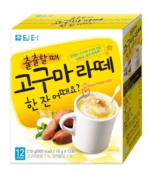 Латте Damtuh Instant Sweet Potato Latte Mix 12 стиков