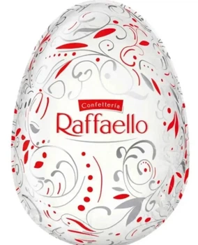 Пасхальное яйцо Ferrero Raffaello из белого шоколада 100г