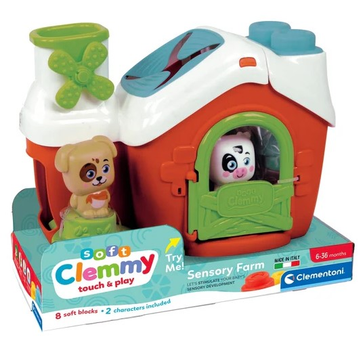 Zabawka dla niemowląt Clementoni Soft Clemmy touch & play Farma sensoryczna 17993 (8005125179930)