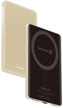 Powerbank Evelatus MagLink Elite Wireless Magnetic 20W 5000 mAh Gold (4752192098940)