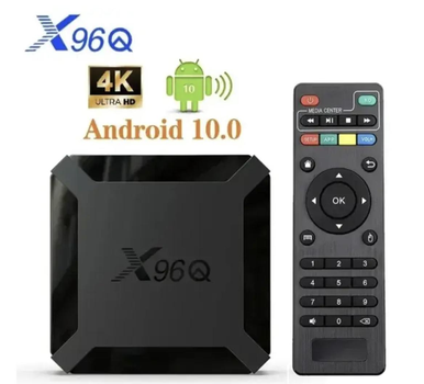 Андроид смарт ТВ-приставка Smart TV X96Q 4K 2/16 GB HDMI, Android медиаплеер для телевизора, приставка смарт тв