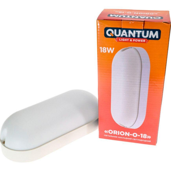 LED Світильник овал 18W 4000К 1440lm (208*100*60) QUANTUM
