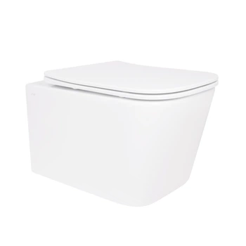 Унітаз підвісний Qtap Crow безобідковий з сидінням Soft-close QT05335171W