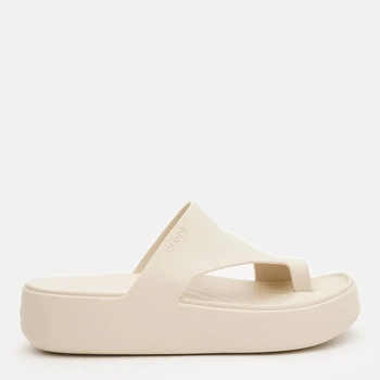 Женские шлепанцы для пляжа Crocs Getaway Platform Toe Loop Sdt 210834-0LH 38-39 (W8) 24 см Sandstone (198445131493)