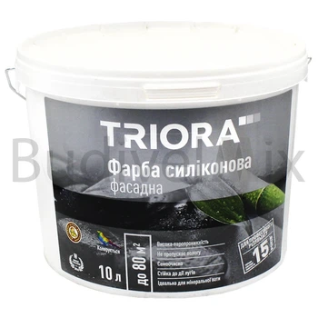 Фарба фасадна TRIORA TR-42 clean силіконова 10 л біла