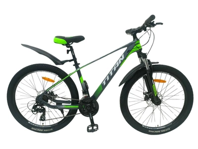 Велосипед Titan Shadow 2024 26" 15.5" Сірий-Зелений
