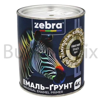 Емаль-грунт алкідна ZEBRA PROF 1304 19-0414 Forest Night 0,8 кг