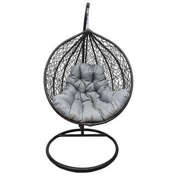 Підвісне крісло-гойдалка кокон Bonro 329 XL (чорно-сіре) (46000013)