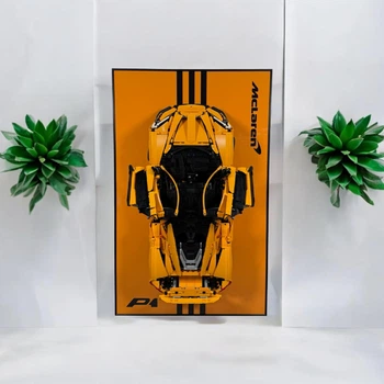 Арт Тримач Рамка на Стіну 80x50 см. для Фірмового Конструктора Technic McLaren P1 (42172) Макларен П1 - Type-D