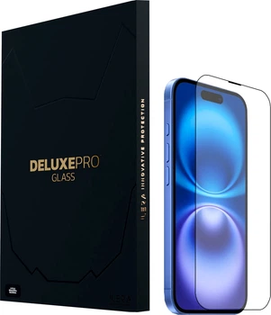 Захисне скло iLera DeLuxe Original Glass для Apple iPhone 16 Black (iLFCDL16)