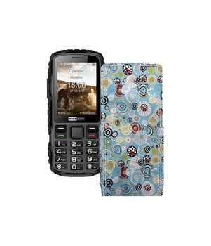 Чохол-флип з екошкіри для телефону Maxcom MM920 Кола-кольорові