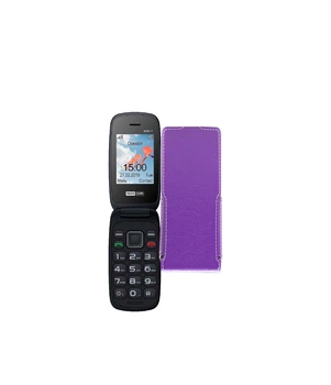 Чохол-флип з екошкіри для телефону Maxcom MM817 Фіолетовий