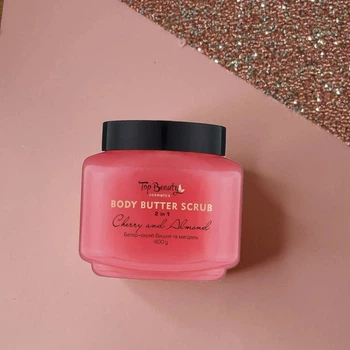 Скраб-баттер для тіла Top Beauty Body Butter Scrub Вишня та мигдаль, 400 г
