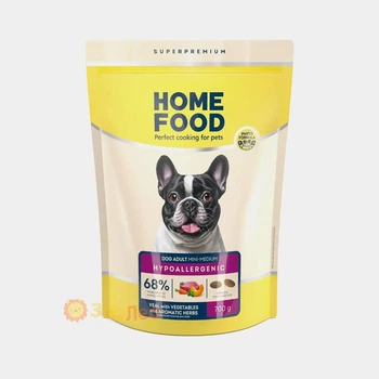Сухой корм Home Food гипоаллергенный для взрослых собак малых и средних пород "Телятина с овощами и ароматными травами", 700 г