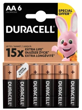 Батарейка Duracell LR6 AA 1шт (BAT005)