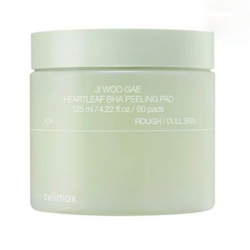 Отшелушивающие пэды с ВНА-кислотами Celimax Ji Woo Gae Heartleaf BHA Peelind Pad 60 шт