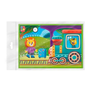 Мягкие пазлы Поезд Vladi Toys VT1104-22