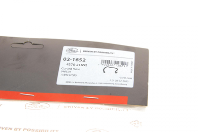 Патрубок пічки Citroen Jumper/Peugeot Boxer 2.2 HDi 06- 02-1652 GATES