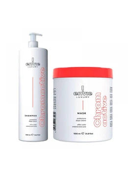 Набор VIE LUXURY CHROMACTIVE с экстрактом граната Шампунь 1000ml + Маска 1000ml~