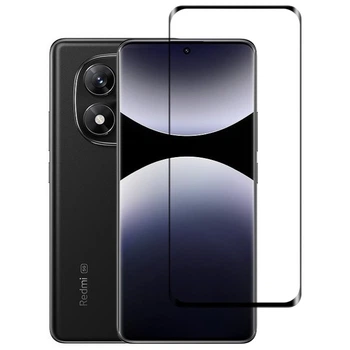 Захисне скло Fiji Premium для Xiaomi Redmi Note 14 Pro 5G закруглені краї та повне проклеювання чорний