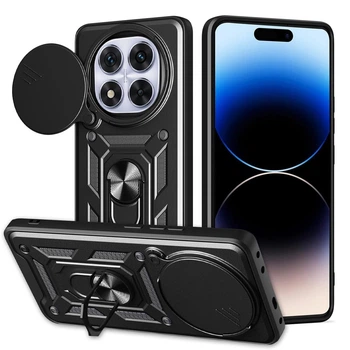 Чехол Fiji Camera Defence для Poco X7 бампер с защитой камеры и подставкой Black