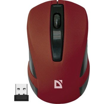 Мишка бездротова Defender MM-605 Red (52605)