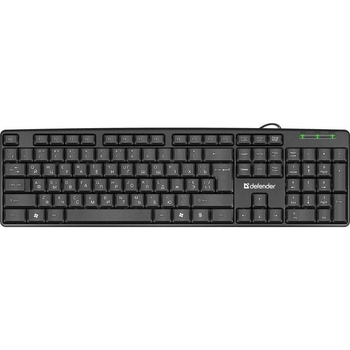 Клавіатура дротова Defender Element HB-520 B USB чорна