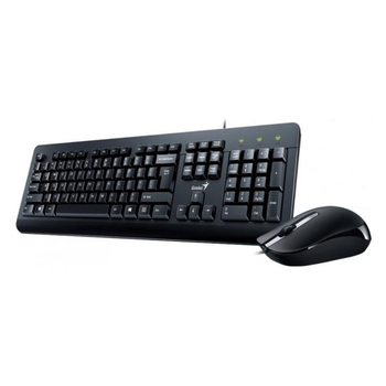 Комплект дротовий (клавіатура+мишка) Genius KM-160 USB Black UKR (31330001419) стандартний Black