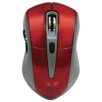 Мишка бездротова Defender Accura MM-965 Red Grey (52966)
