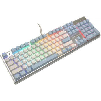 Клавіатура ігрова дротова A4Tech FS100 (Icy Blue) USB механічна срібляста