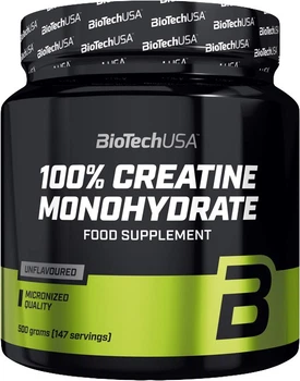 Biotech USA 100% Creatine Monohydrate 500 g Чистий, без змаку (Без пломбі)