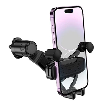 Держатель Hoco Gamble gravity linkage Car holder H66 (air outlet) |4.5-7"| черный