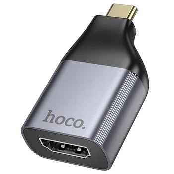 Перехідник Hoco Type-C to HDTV adapter UA33 |4k Ultra HD| сірий