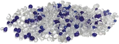 Грунт для аквариума искуственное стекло (прозрачное и синее) Amtra Crystal Sand White/blue 400 г
